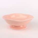 PD536L-Bowl with stand（High-light color glaze)