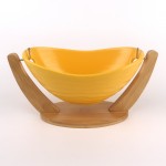 PD2260Y-Bowl with bamboo（Matte colored glaze）