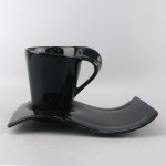 PD1858L-BK  Cup with saucer（High-light black）