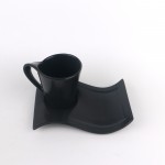 PD1858Y-Cup with saucer（Matte colored glaze）