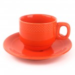 PD3071L-Cup with saucer（Bright colored glaze）