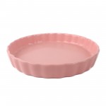 PD2319Y-ROUND FRUIT PLATE （Matte colored glaze） 