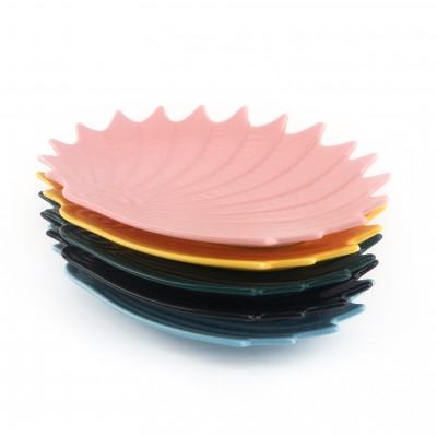 PD2368Y-Shell plate（Matte colored glaze） 