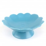 PD2896Y-PLATE WITH STAND（Matte colored glaze）
