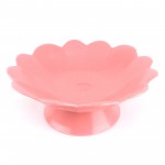 PD2896Y-PLATE WITH STAND（Matte colored glaze）