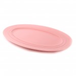 PD651Y-OVAL PLATE（Matte colored glaze）